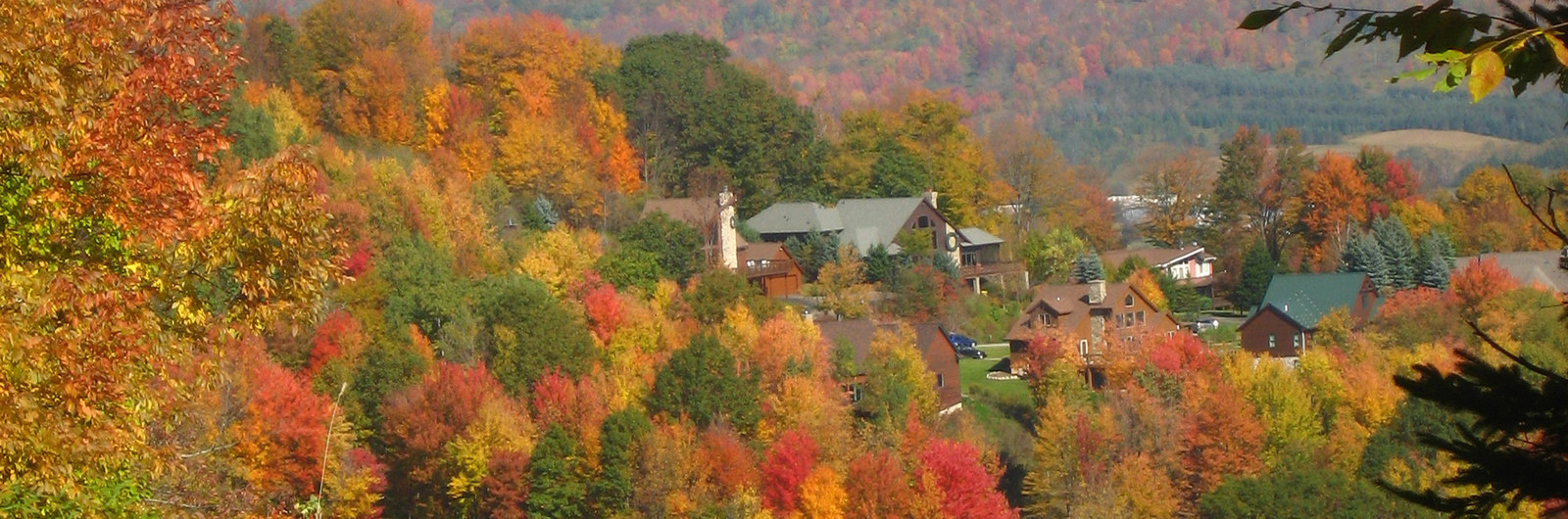 Fall foliage at Holiday Valley Resort