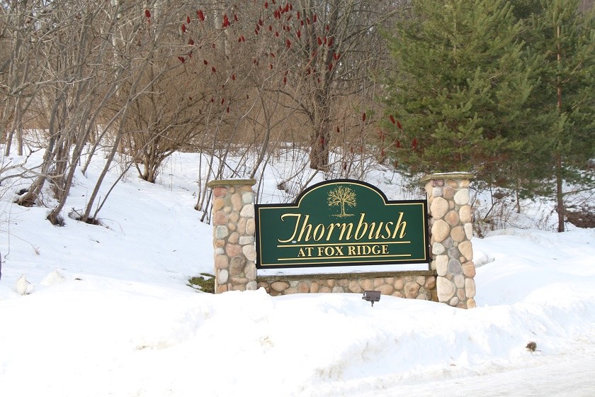 Thornbush Sign Winter