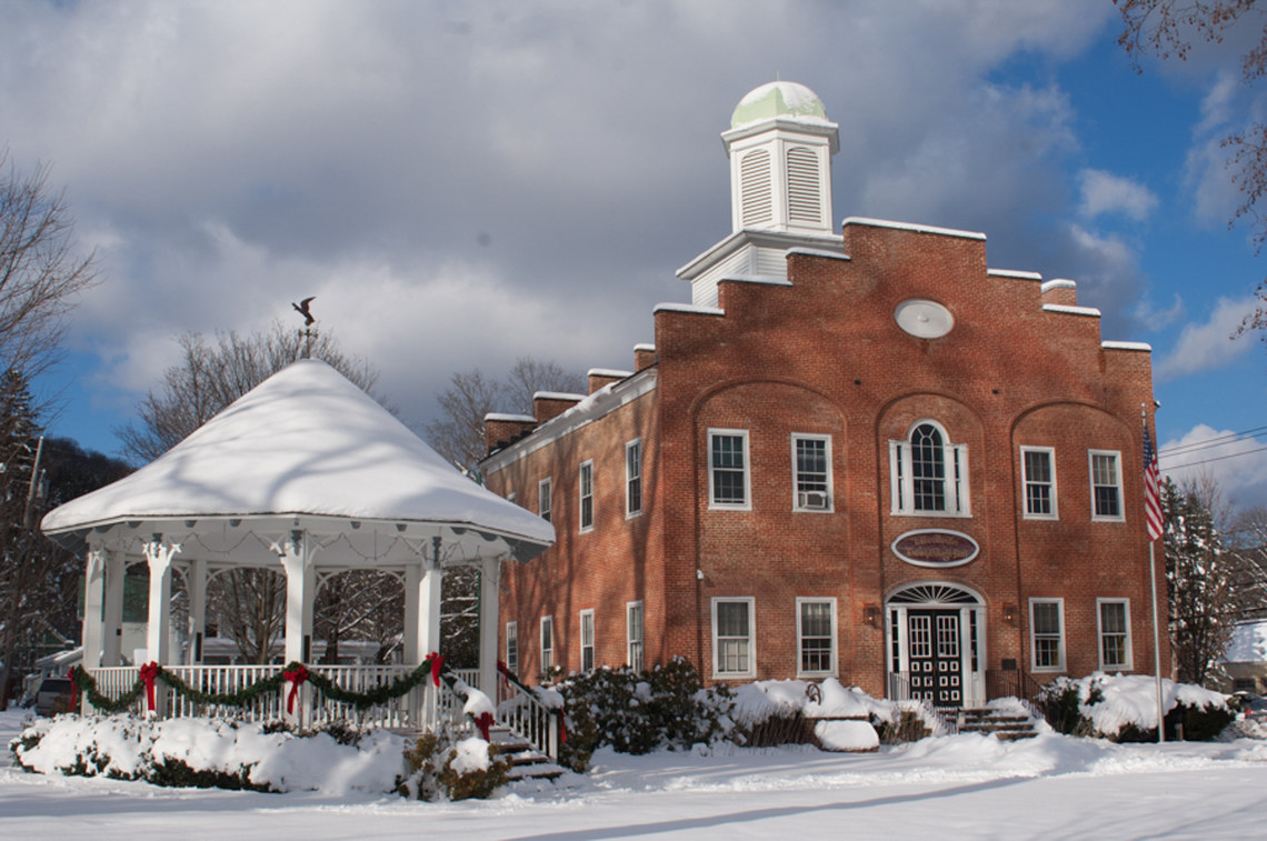 Ellicottville Gazebo and Town Hall